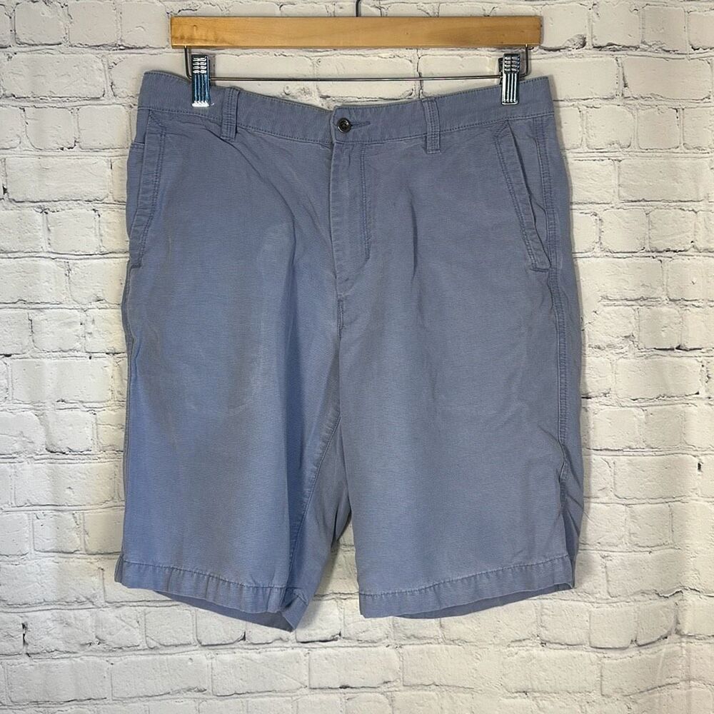 Tommy Bahama Paradise Nation Men’s Blue Khaki Shorts Tencel Blend size 32 LOOK